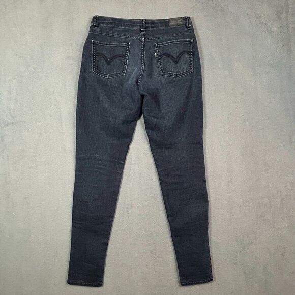 Levi's Denim Legging Womens Size 14 Black Low Rise Stretch Denim Comfort Jegging - Picture 9 of 12